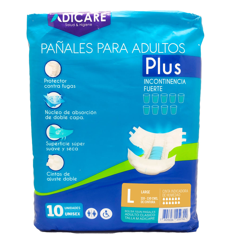 100 pañales para Adulto Talla L