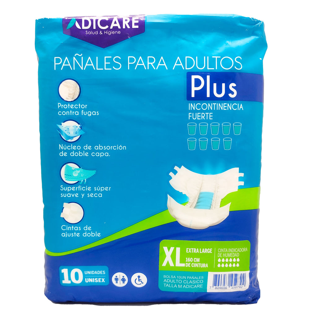 100 pañales para Adulto Talla XL